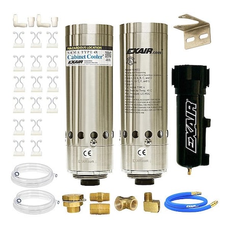 Exair HZ4750SS - Dual, NEMA 4 X, Cabinet Cooler System