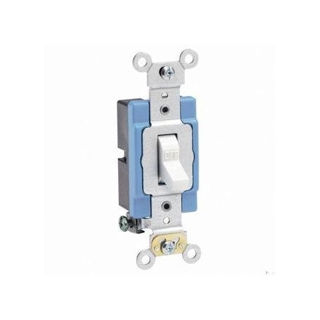 Leviton 1201-2W - Toggle Single-Pole 15 A Extra HD White