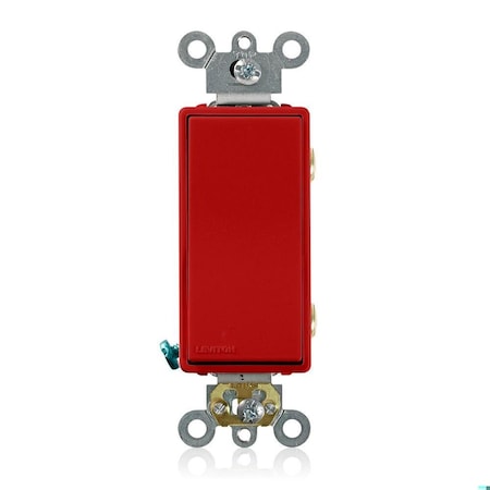 Leviton 5622-2R - Decora Plus Rocker Double-Pole 20 A Red
