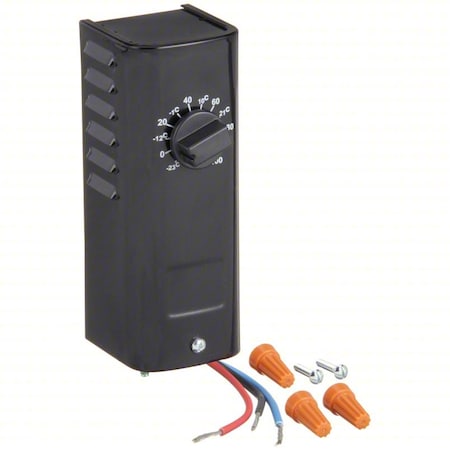 Dayton 2E816 - Line Voltage Mechanical Thermostat, Heat or Cool, -10 to 100 F, 120 to 277 V AC, 1 C, 1 H