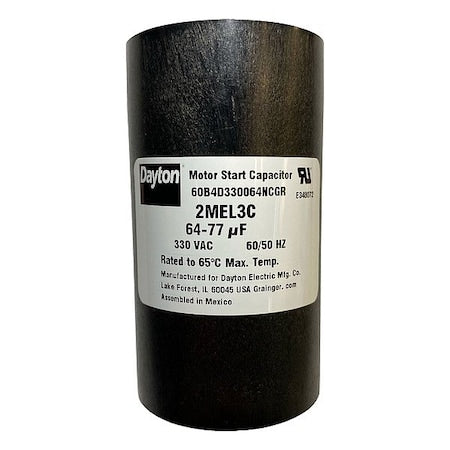 Dayton 2MEL3 - Motor Start Capacitor, Round