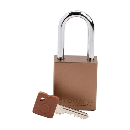 Brady SDAL-BRN-38ST-KD - Velocity Lockout Padlocks Aluminum 1.5in Shackle Clearance KD Brown