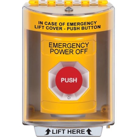Safety Technology International SS2271PO-EN - Emergency Power Off Push Button,2-7/8" D