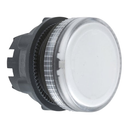 Schneider Electric ZB5AV07 - Head for pilot light, Harmony XB5, clear, 22mm, with grooved lens, integral LED