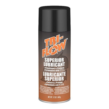 Tri-Flow TF200060 - Lubricant, 12 oz, Aerosol Spray Can, H2