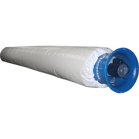 Patterson PT-18B-COMBO - Power Tube Air Duct System with 18" Fan and 80 Ft. Tube
