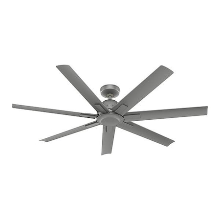 Hunter 51589 - Ceiling Fan, Silver, 60 in Dia, 7 Blade