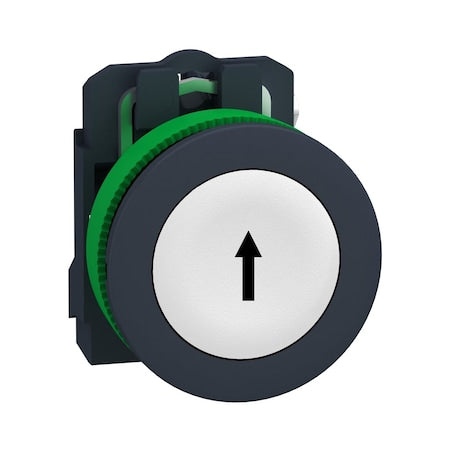 Schneider Electric XB5FA3341 - Push Button Operator, 30 mm, 1 NO, White