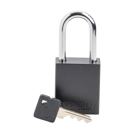 Brady SDAL-BLK-38ST-KD - Velocity Lockout Padlocks Aluminum 1.5in Shackle Clearance KD Black