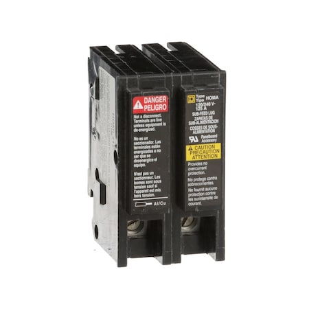 Square D HOML2125 - Lug, 125 A, 2 Poles