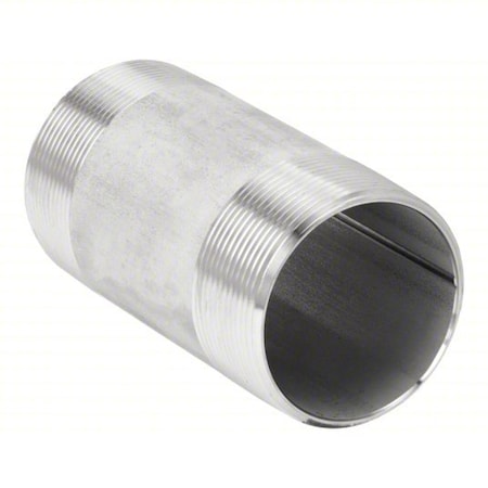 T6BNH09 - 1-1/2" MNPT x 5-1/2" TBE Stainless Steel Pipe Nipple Sch 40