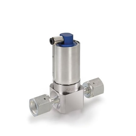 Ham-Let HM20-4VKLC-GF4 - Actuated Valve,2 Port UCV,1/4 in,Swivel