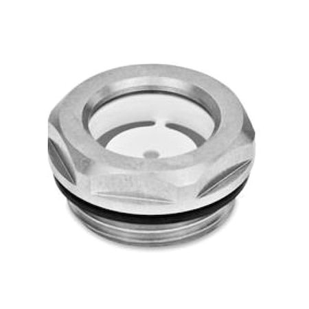 Jw Winco 743.4-32-G11/4-A - Sight Glass,SS,55 mm Hex Thick
