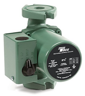 Taco 0015-MSF3-IFC cast iron 3‑speed circulating pump with standard flange
