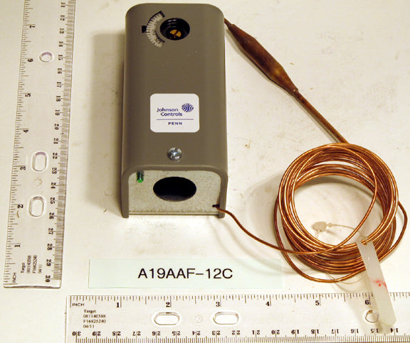 Johnson A19AAF-12C Spdt Remote Bulb Temperature Control 25-225F 3.5 Dif 10' Bulb
