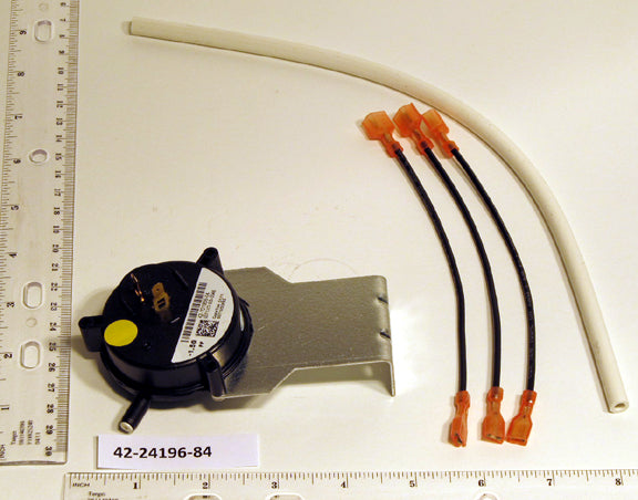 Rheem 42-24196-84 Vent Pressure Switch With Tubing & Wire Assembly -1.5"WC (vent)