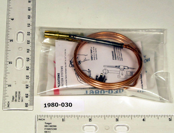 Robertshaw 1980-030 30" Thermocouple-30mv