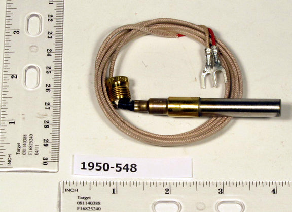 Robertshaw 1950-548 48" 2 - Lead Thermopile Less PG9 Adapter