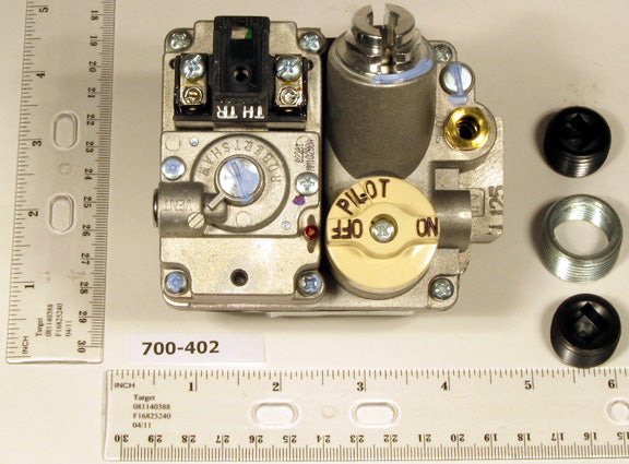 Robertshaw 700-402 24v 1/2" X 3/4" Combination Standing Pilot Gas Valve 240000 BTU Includes LP