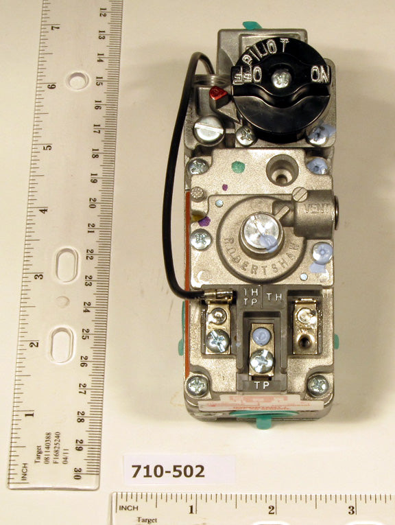 Robertshaw 710-502 1/2" X 1/2" Snap Acting Millivolt Natural Gas Valve 70000 BTU Nat. Gas (112000