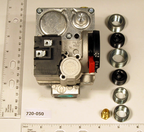 Robertshaw 720-050 24v 1/2" X 3/4" Slow Opening Hsi Gas Valve Includes Lp Kit 150000 Btu