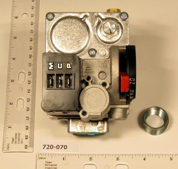 Robertshaw 720-070 24v 1/2" X 3/4" Pilot Ignition Gas Valveslow-opening Straight-thru Pattern
