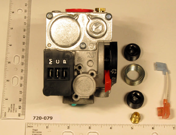 Robertshaw 720-079 24v 1/2" X 3/4" Universal Electronic Ignition Gas Valve Includes LP Kit