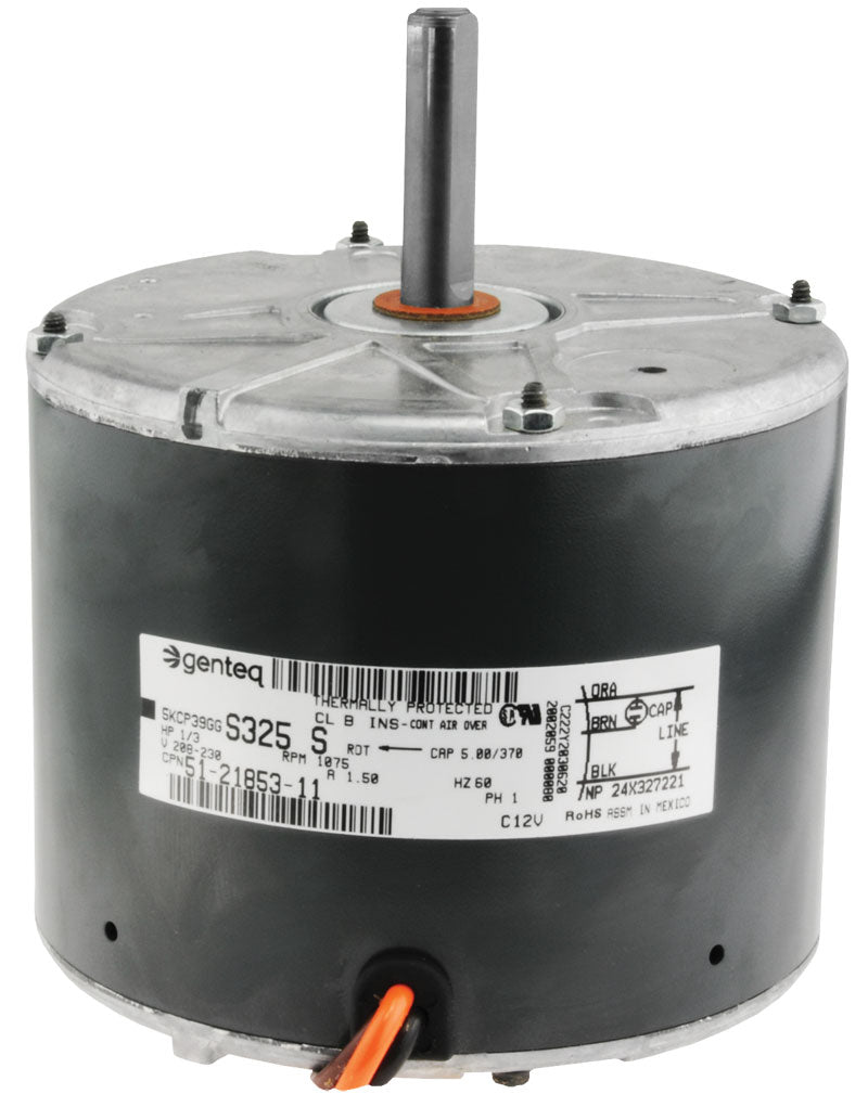 Rheem 51-21853-11 Condenser Motor - 1/3 HP 208-230/1/60 Ccw 48 Frame (1075 rpm/1 Speed)