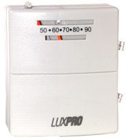 Luxpro Thermostats PSM40-SA 24v/Millivolt Single Stage Heating And Cooling Snap Acting Thermostat 50-90F