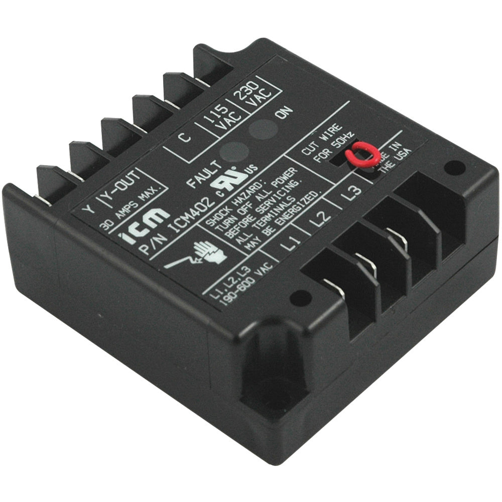 ICM Controls ICM402C 3-phase Universal Line Voltage Monitor 190-600 Vac 115-230 Control Vac Phase