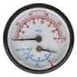Burnham 105894-01 Temp/Pres Gauge 2-1/2" D 1/4" NPT 70-320F 0-75# 1-1/2" Long Shank Replaces