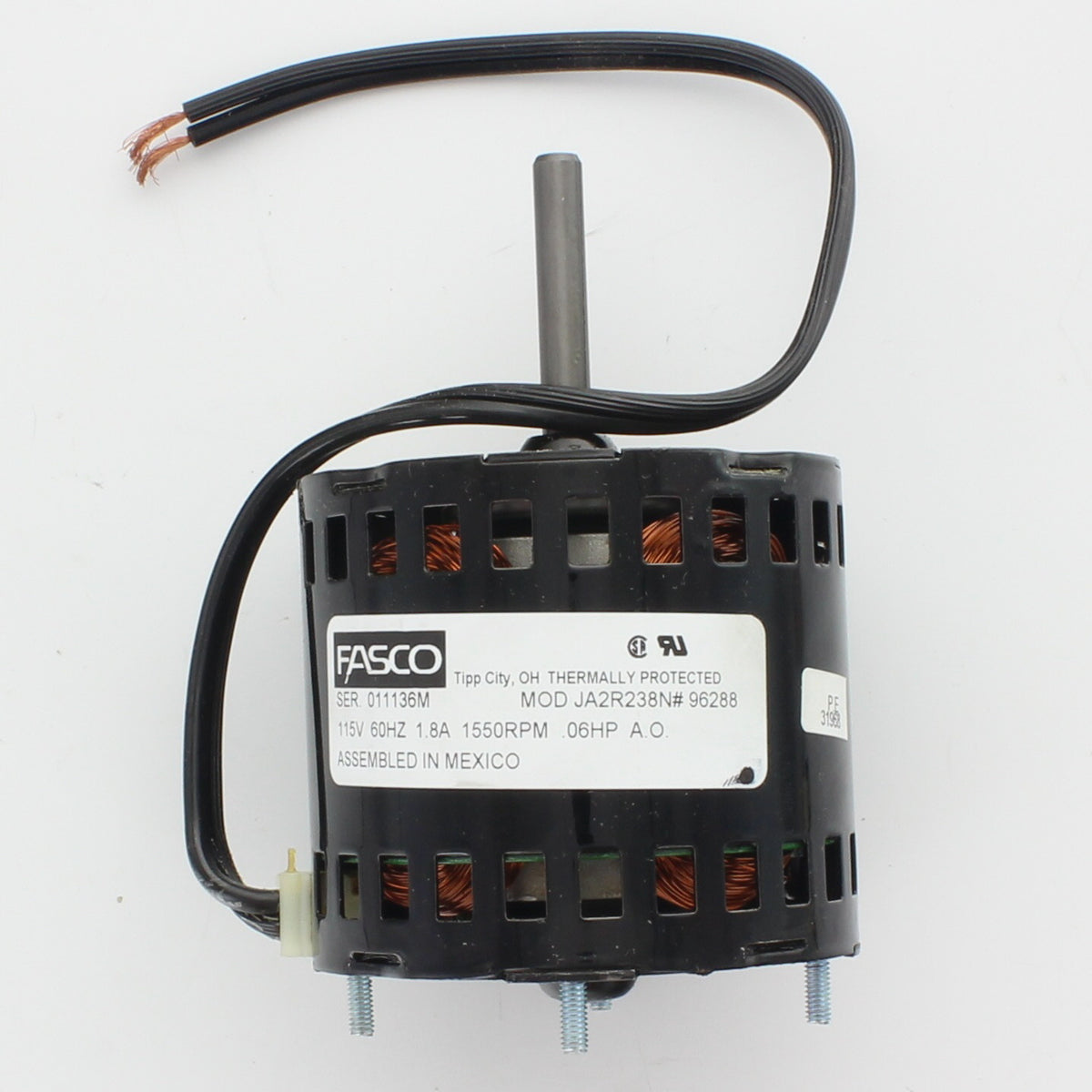 Reznor 96288 Mtr 1/15 HP Univ JA2R238N 116/1/