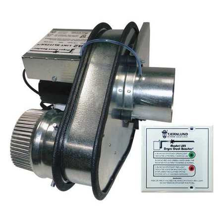 Tjernlund LB2 120v Lint Blitzer Residential Dryer Duct Booster With 4" Outlet For Vertical &