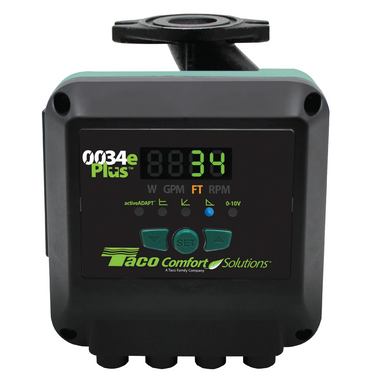 Taco 0034eP-F2 ECM high-efficiency digital circulator pump for hydronic systems
