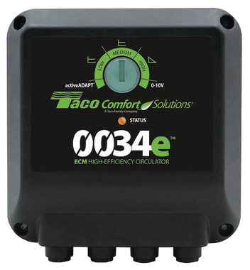 Taco 0034E-F2 ECM high efficiency analog circulator pump – compact cast iron design