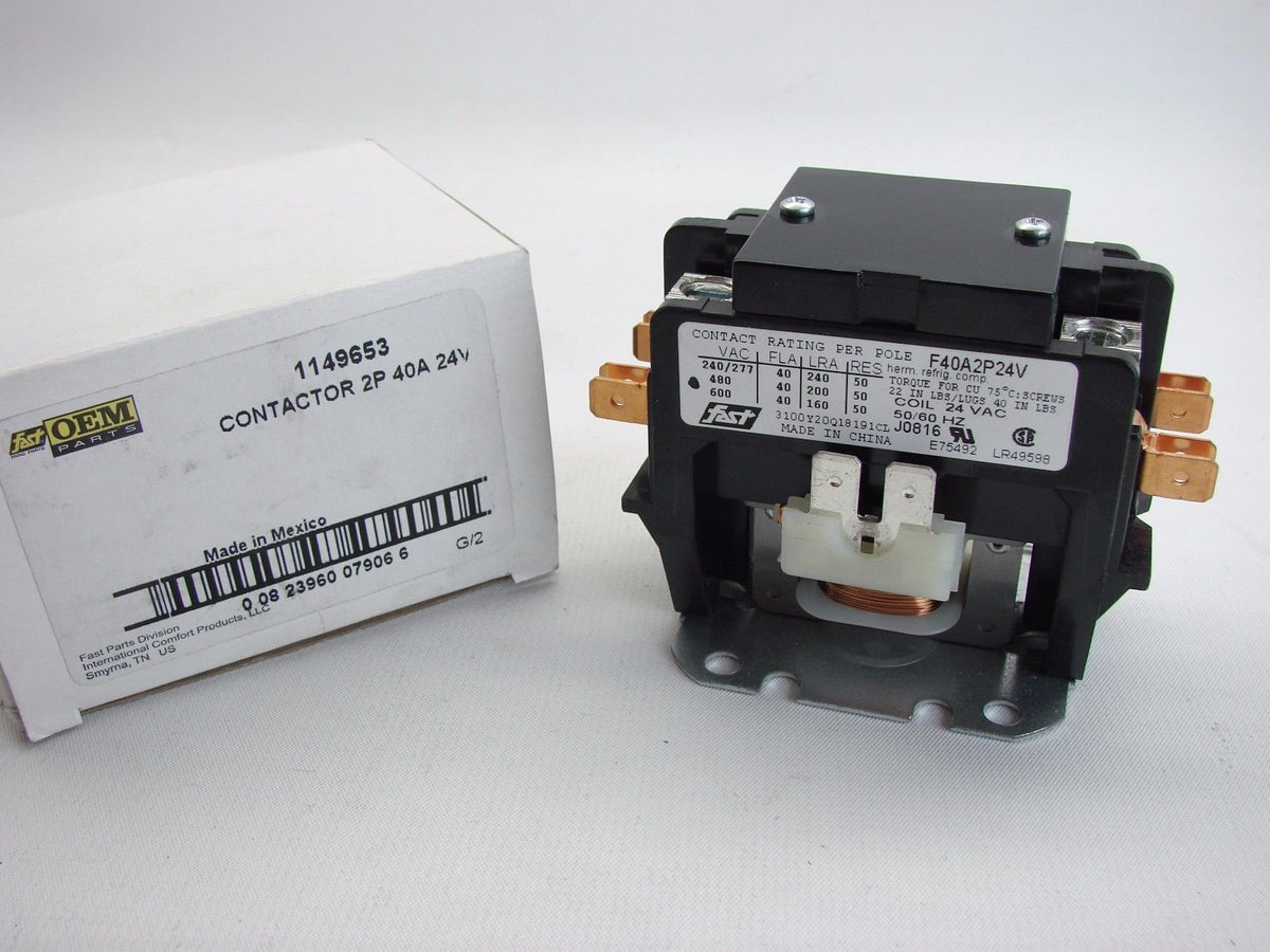 ICP Heil-Quaker 1149653 Contactor 2p 40a 24v S