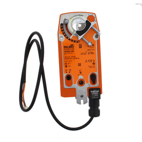 Belimo AFB24-SR US 24v Spring Return Modulating Actuator 2-10vdc 4-20ma 180in-lb Replaces