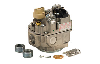 Robertshaw 700-406 24v 3/4" X 3/4" Standing Pilot Gas Valve With LP Kit & Two 3/4" X 1/2" Reducer