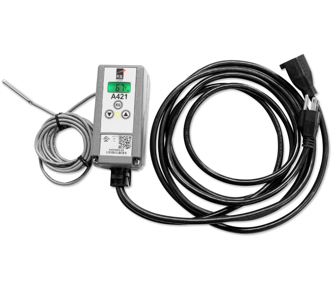 Johnson A421ABG-02C Electronic Single Stage Temperature Control 120/240 Vac UL Type 1 IP20 Spdt