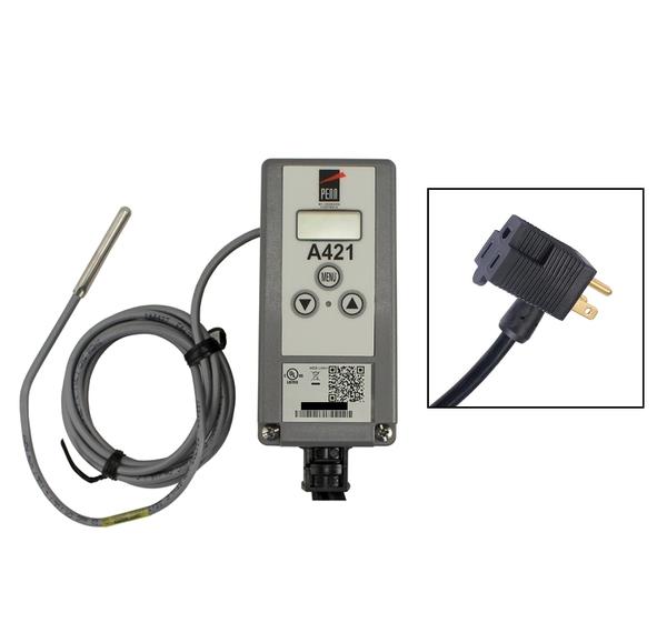 Johnson A421ABJ-02C Electronic Single Stage Temperature Control 120/240 Vac Ul Type 1 Ip20 Spdt