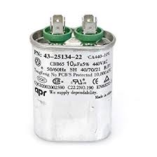 Rheem 43-25134-22 Capacitor - 10/440 Single Oval