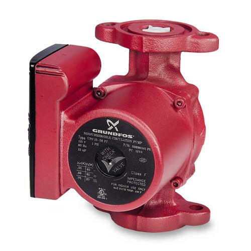 Grundfos UPS15-58FC 59896341 115V 1/25 HP 3 Speed Super Brute Cast Iron Flanged Circulator With