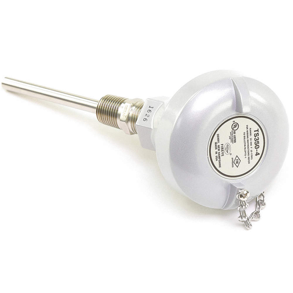 Fireye TS350-4 Temperature Sensor Range 32f To 350f (0c To 176c) 4-20 Ma Output Insertion