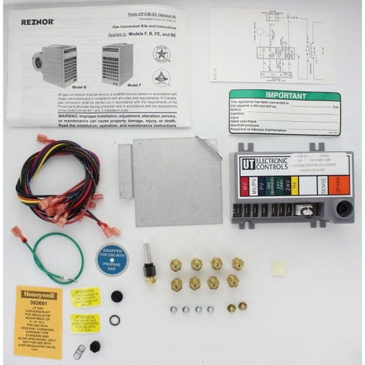 Reznor 99252 Cnv Kit Nat To LP Gas FB/E100 AH2 Replaces 99248 99246 135587