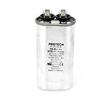 Rheem 43-25134-06 Capacitor - 15/370 Single Oval