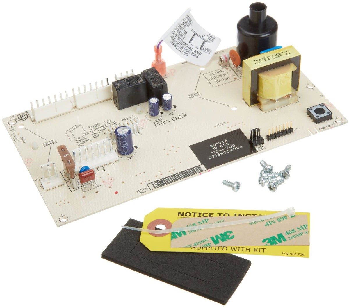 Raypak 013464F 100-10000345 PC Board Controller 206A-408 3 Wire-kit