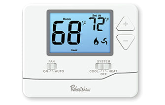 Robertshaw RS8110 24V/Millivolt Non Programmable Digital Single Stage Conventional/Heat Pump