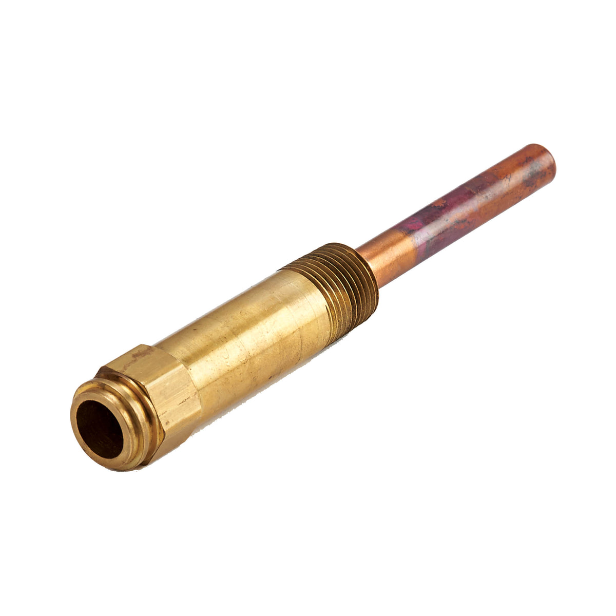 Honeywell Residential 123869A 1/2" Npt. Copper Well Assy. W/3" Insertion Less Mounting Clamp