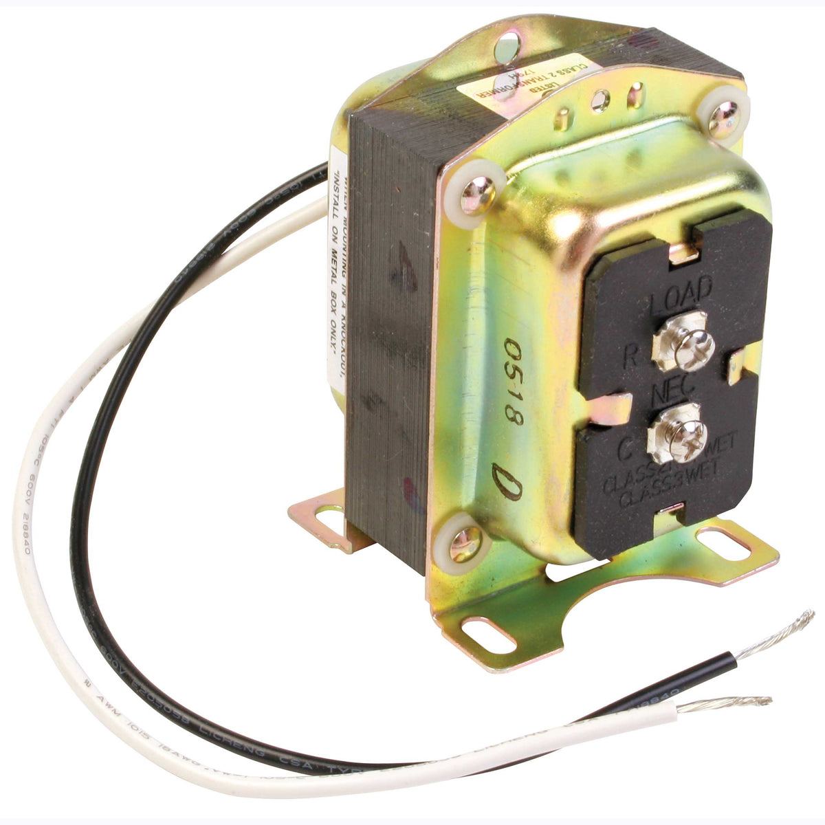 Honeywell Residential AT120A1004 20va Transformer 120/208/240-24v With Universal Mounting (platefoot Or