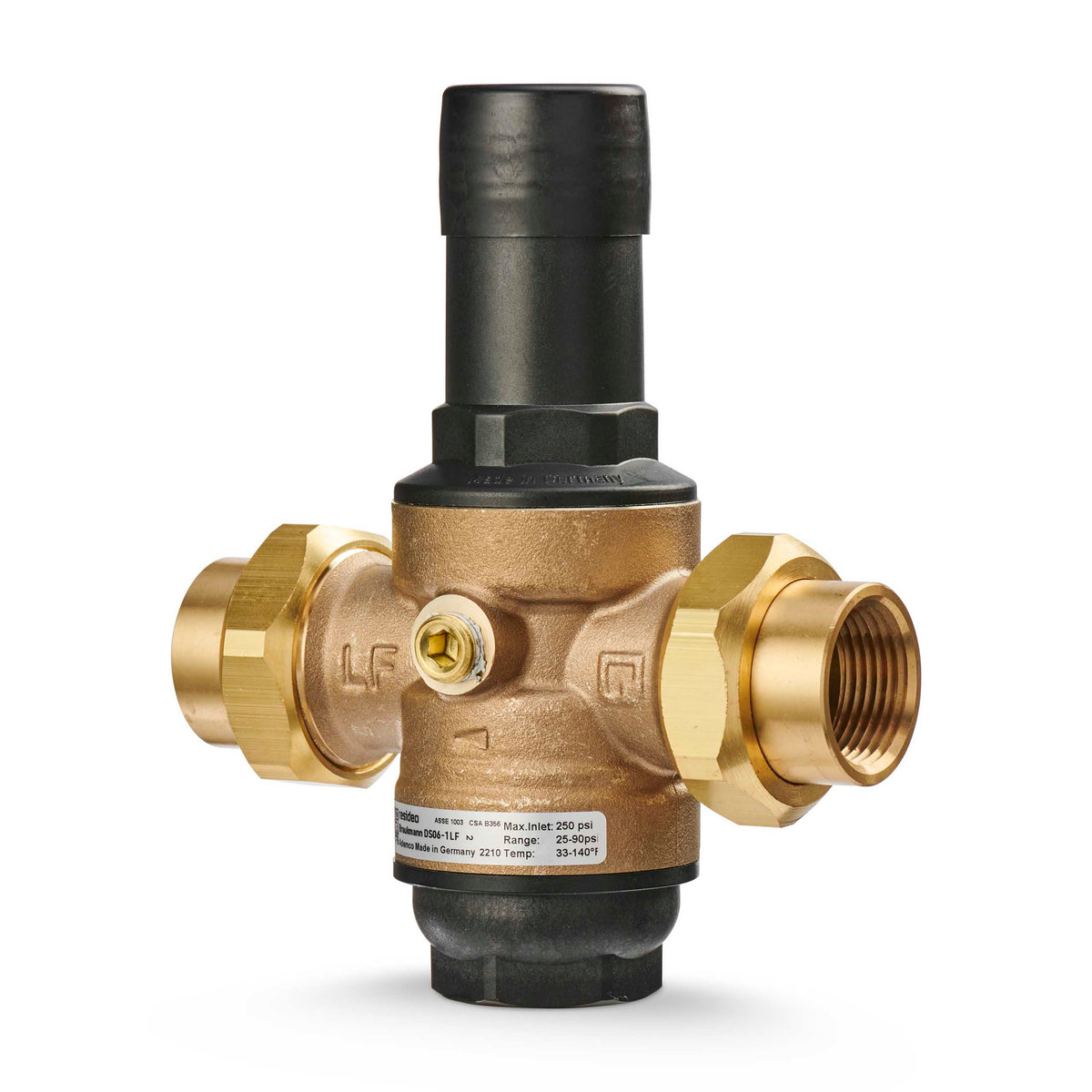 Honeywell Residential DS06-100-DUT-LF 1/2" DS06 "dialset" Low Lead Pressure Regulating Valve (prv) - Double Union